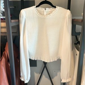 Aritzia Wilfred white long sleeved blouse